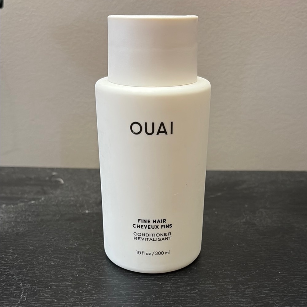 OUAI Fine Hair Conditioner in White Bottle
